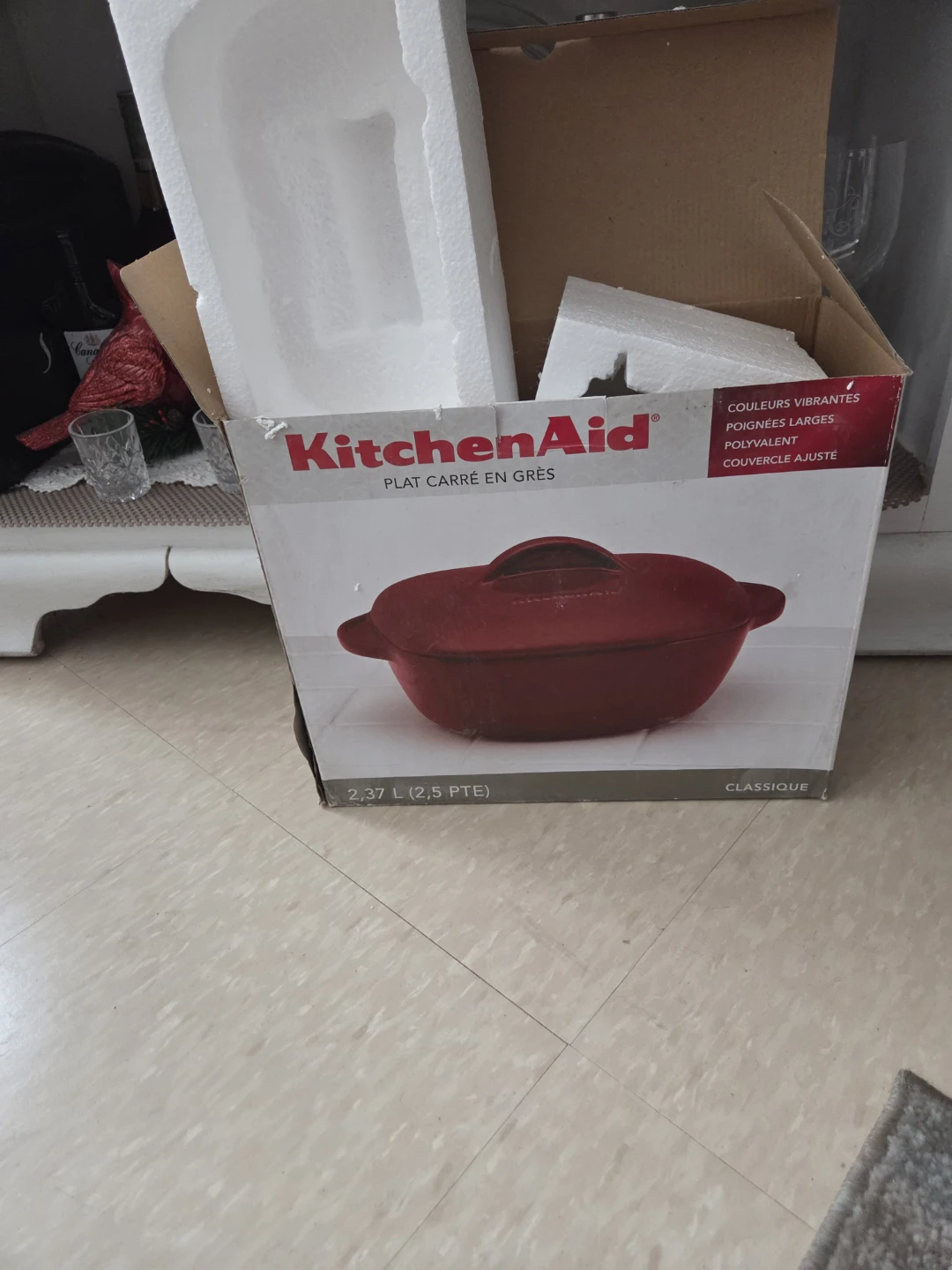 KitchenAid Red Square Ceramic Baking Dish - photo 4