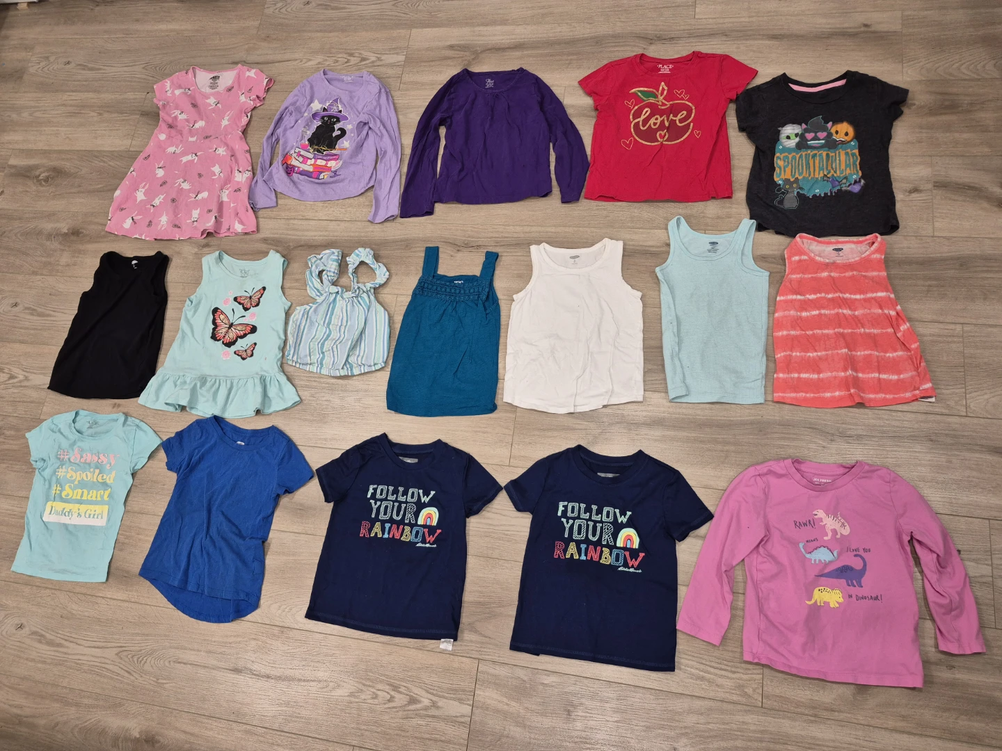 17x Size 5T and 5-6T Girls shirts