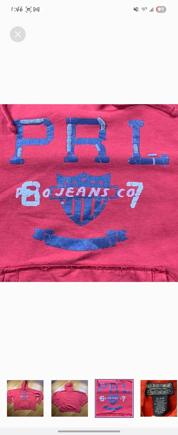 PRL by RALPH LAUREN Hoodie Sz XL - photo 3