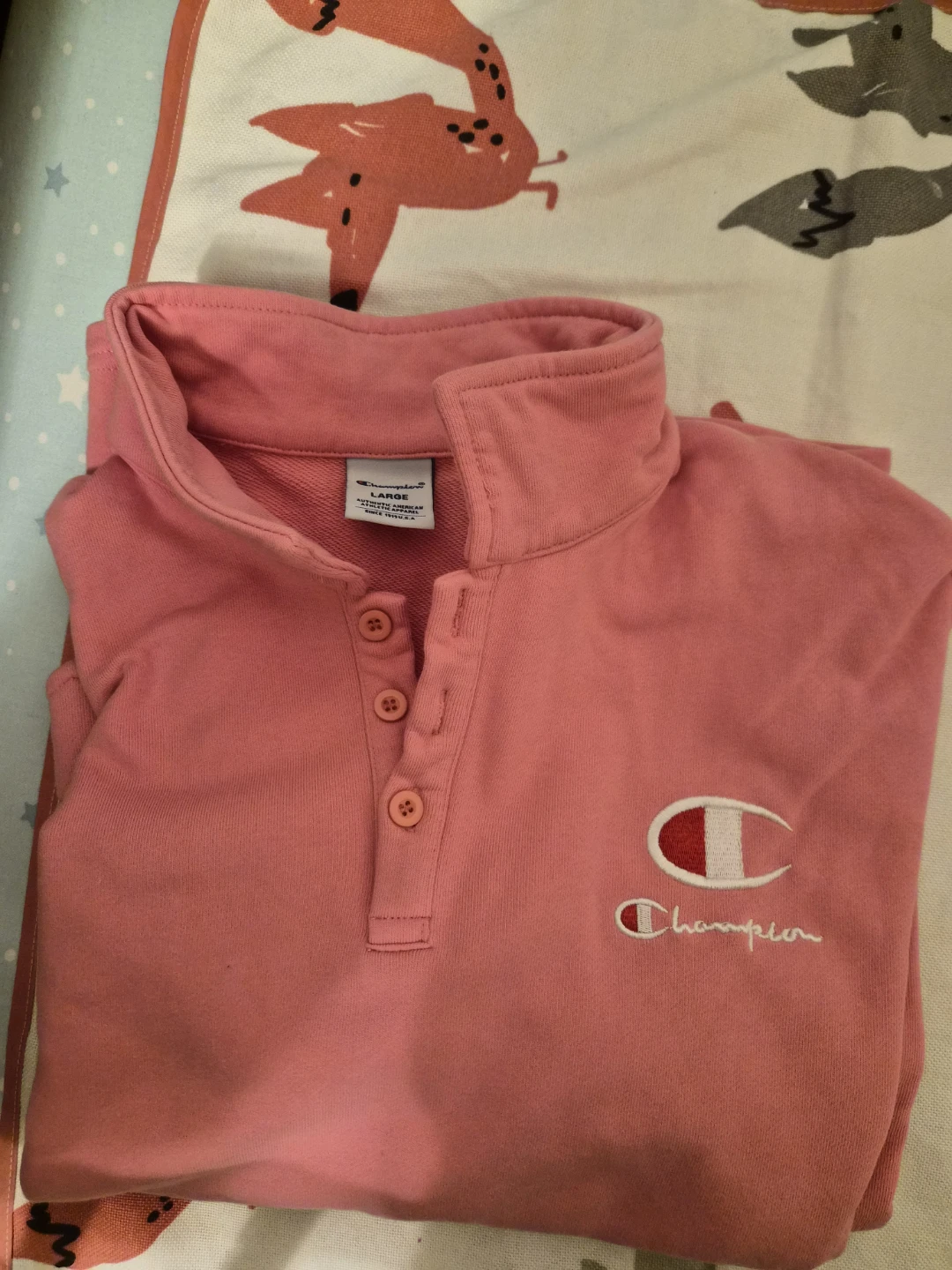 Pink Champion Polo Shirt - Large