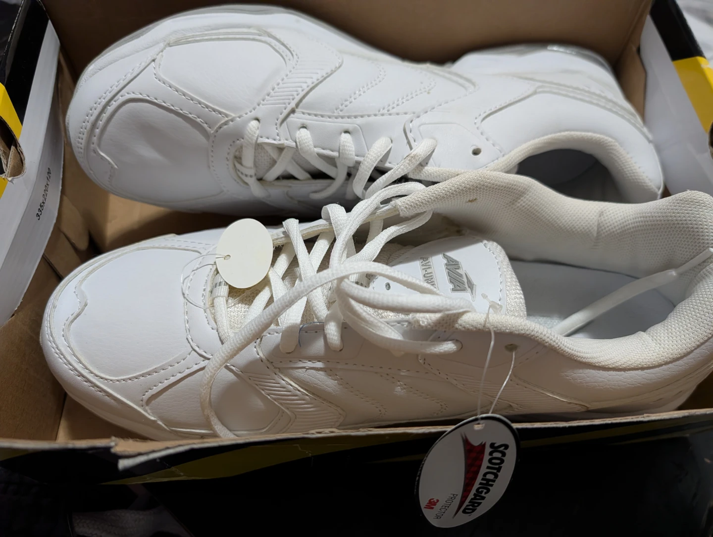 Avia Slip Resistant White Athletic Shoes