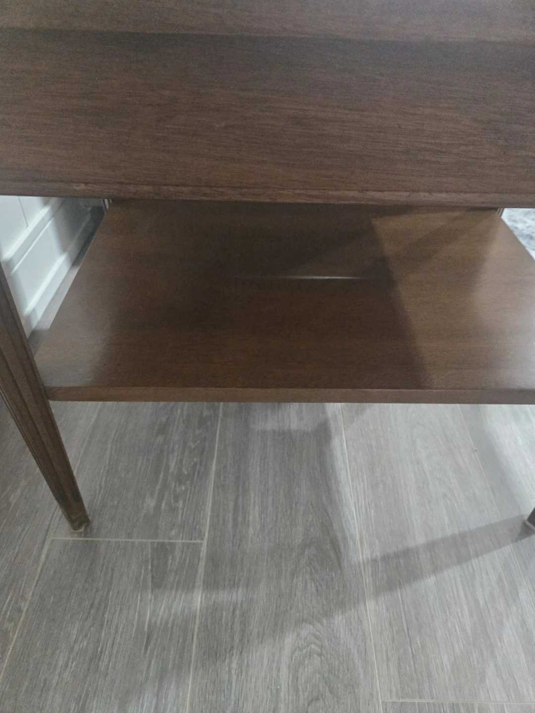 Vintage Wood End Table with Drawer - photo 3