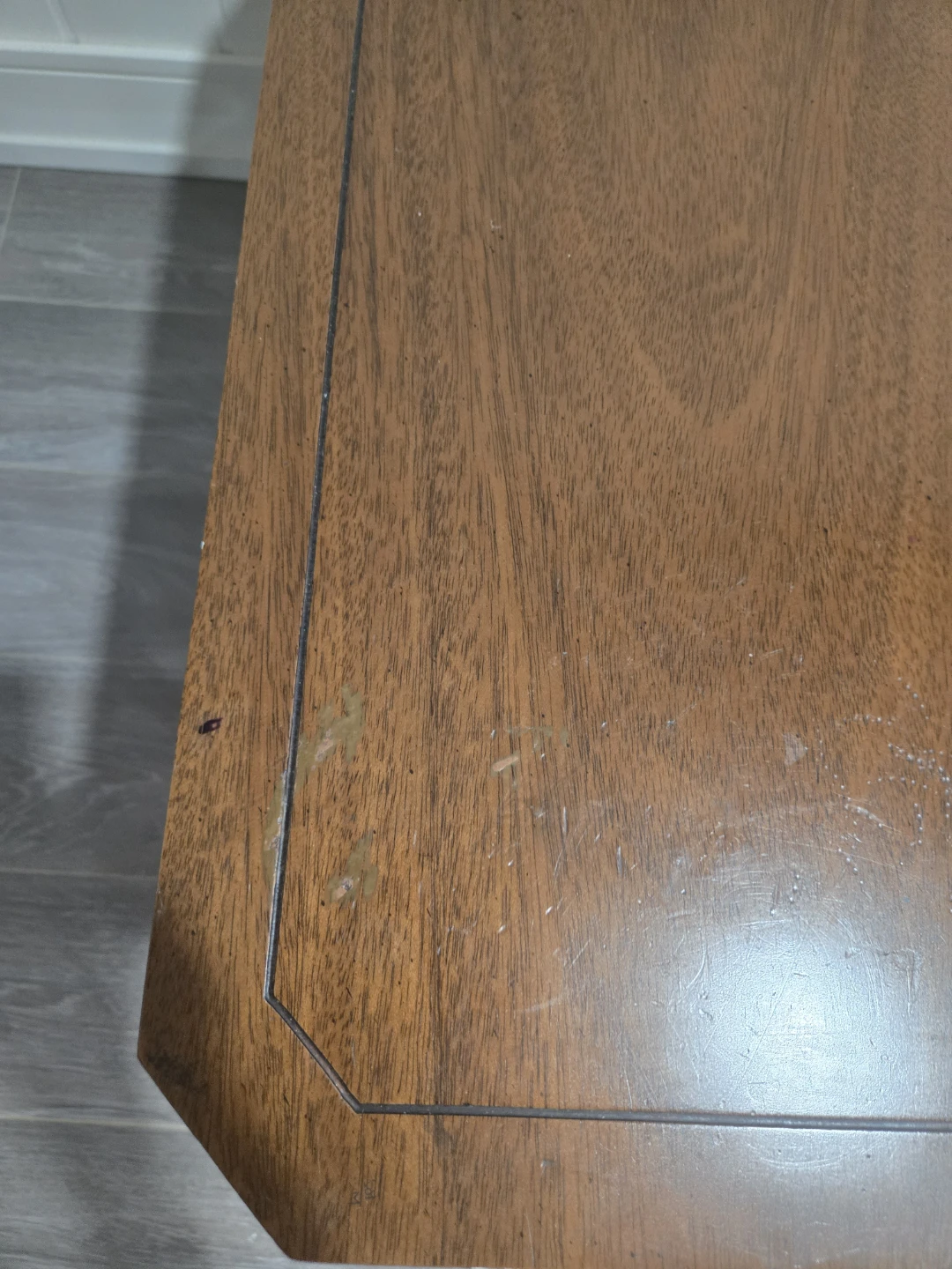Vintage Wood End Table with Drawer - photo 5