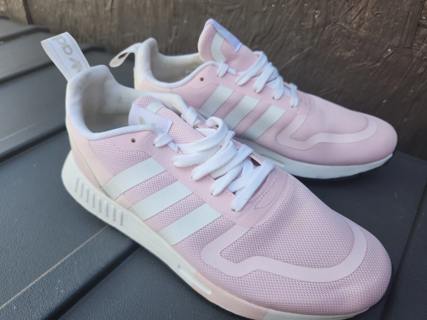 Adidas Pink & White Running Shoes size 10