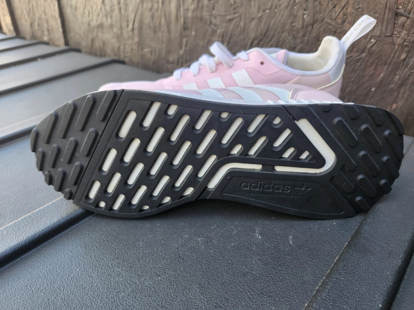 Adidas Pink & White Running Shoes size 10 - photo 2