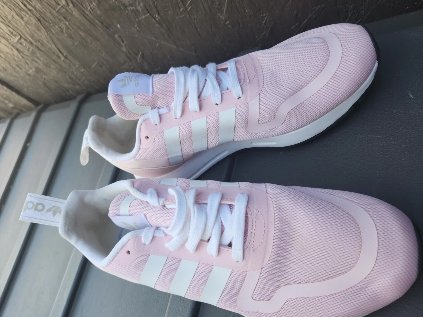 Adidas Pink & White Running Shoes size 10 - photo 3