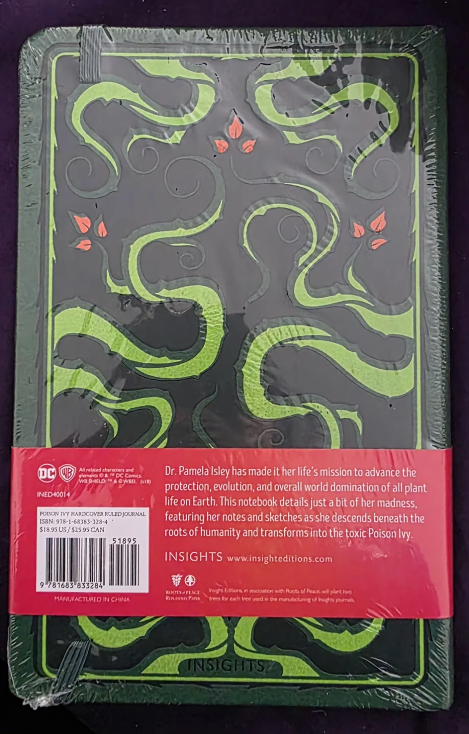 Poison Ivy Hardcover Ruled Journal with Pocket - photo 2