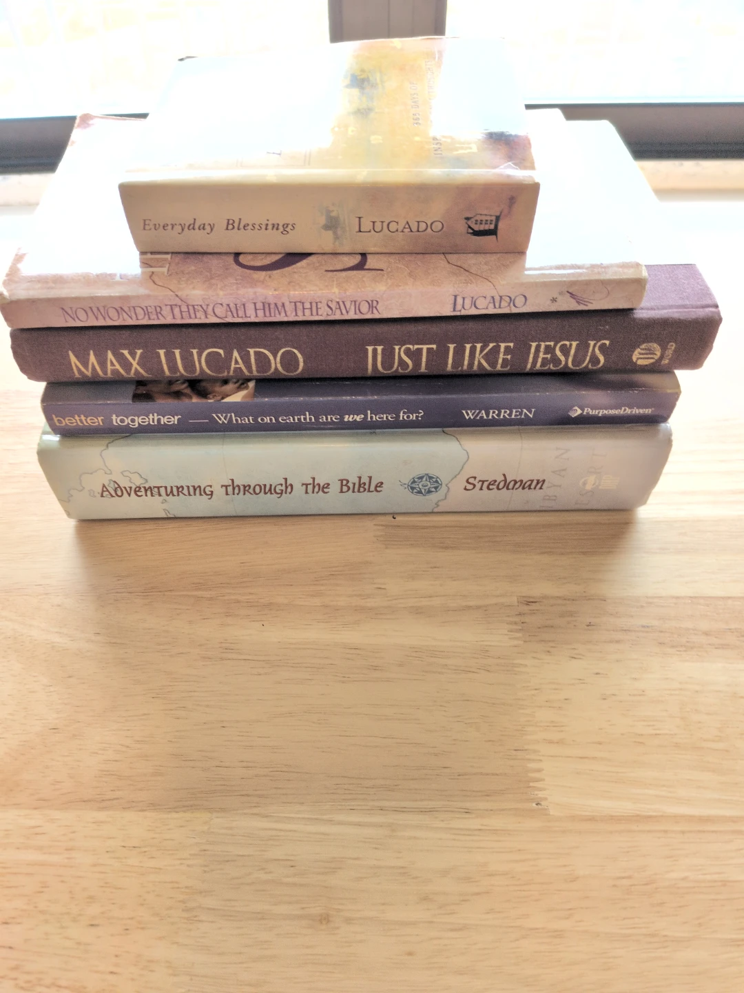 Collection of 5 Christian Books by Max Lucado and others