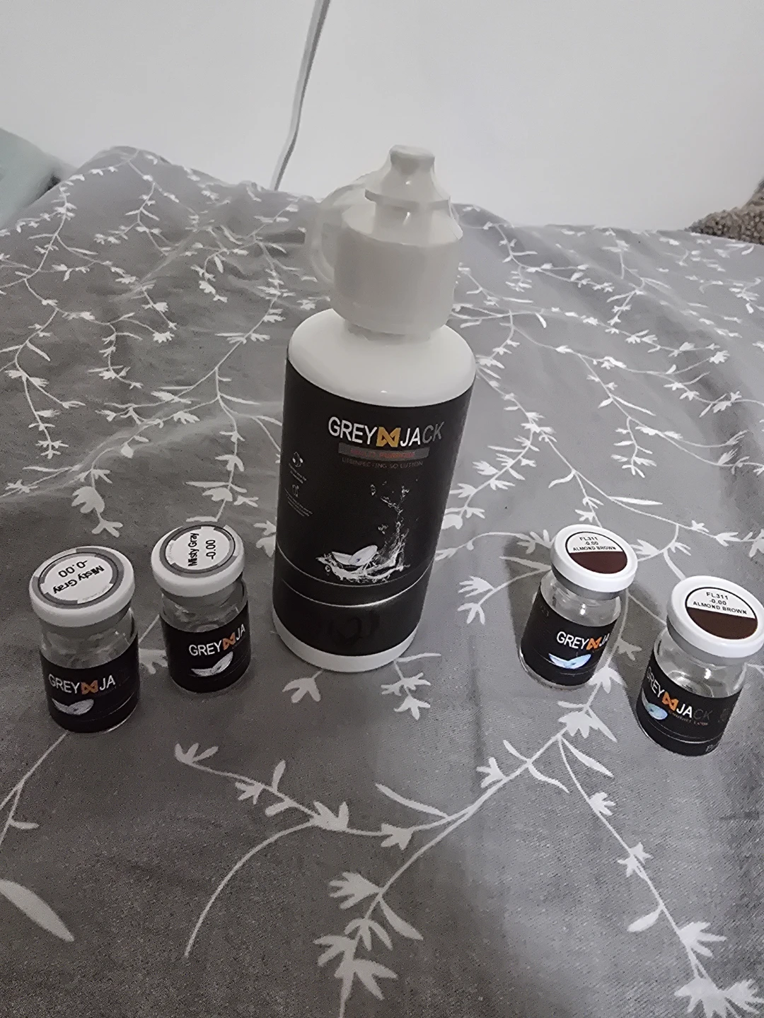 GreyJack Cosmetic Contact Lenses with Solution