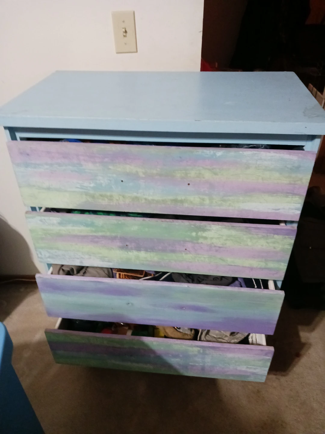 Four-Drawer Dresser with Painted Front - photo 3