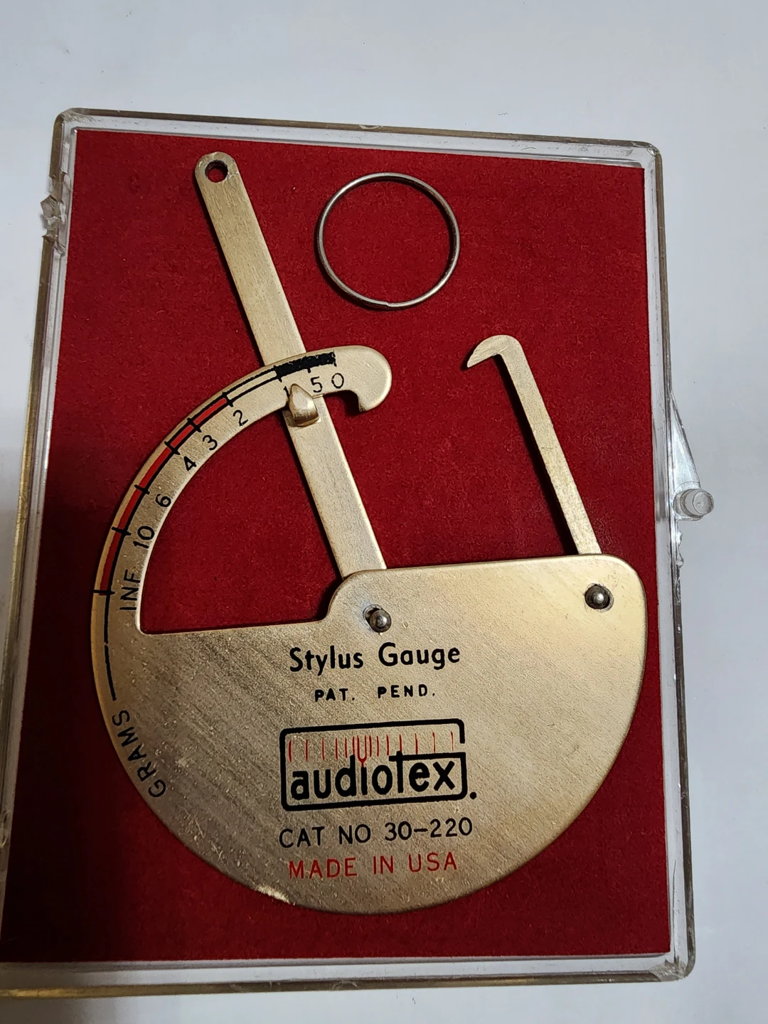 ​Vintage Audiotex Stylus Pressure Gauge 30-220 - Turntable