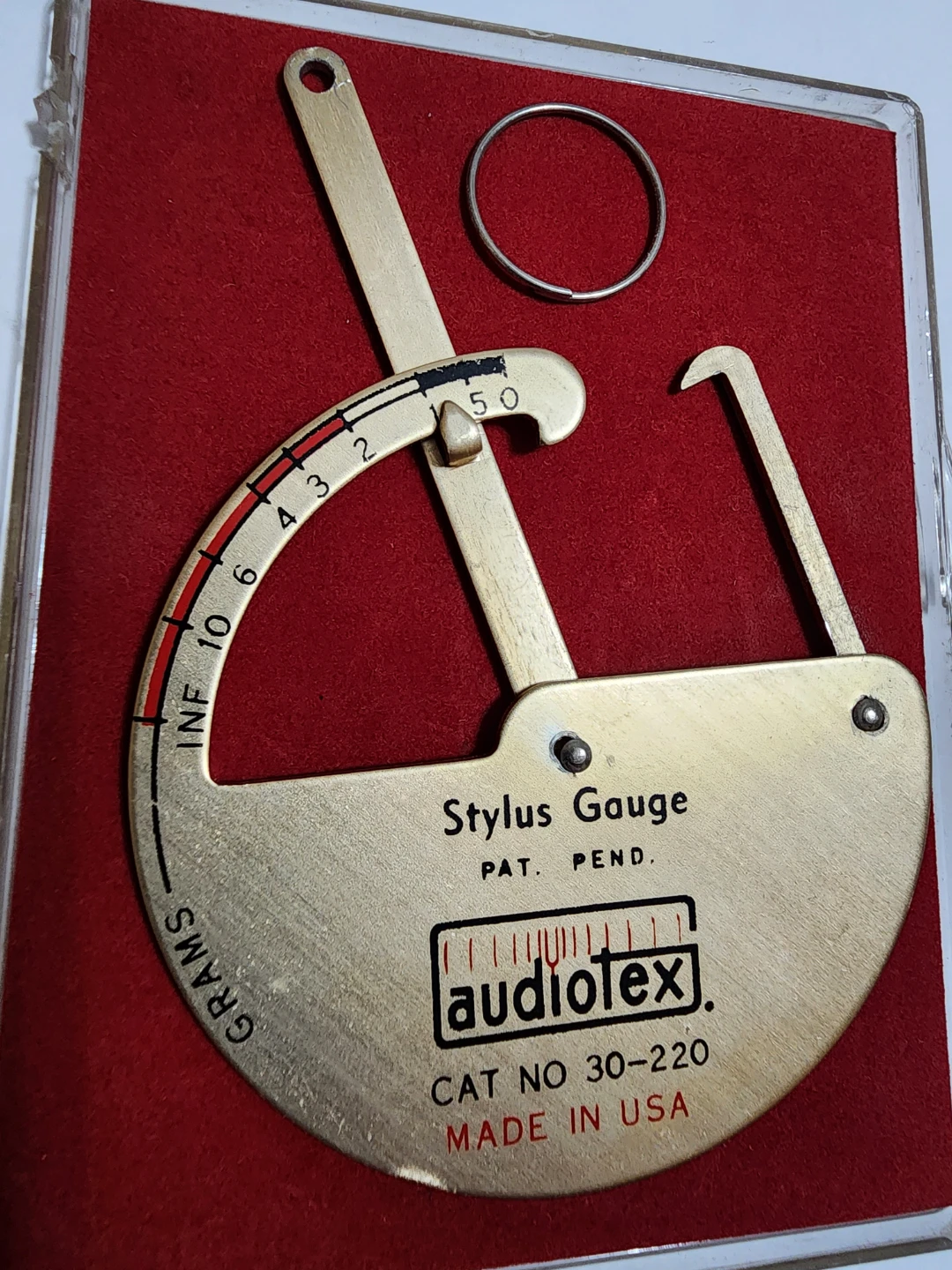 ​Vintage Audiotex Stylus Pressure Gauge 30-220 - Turntable - photo 2