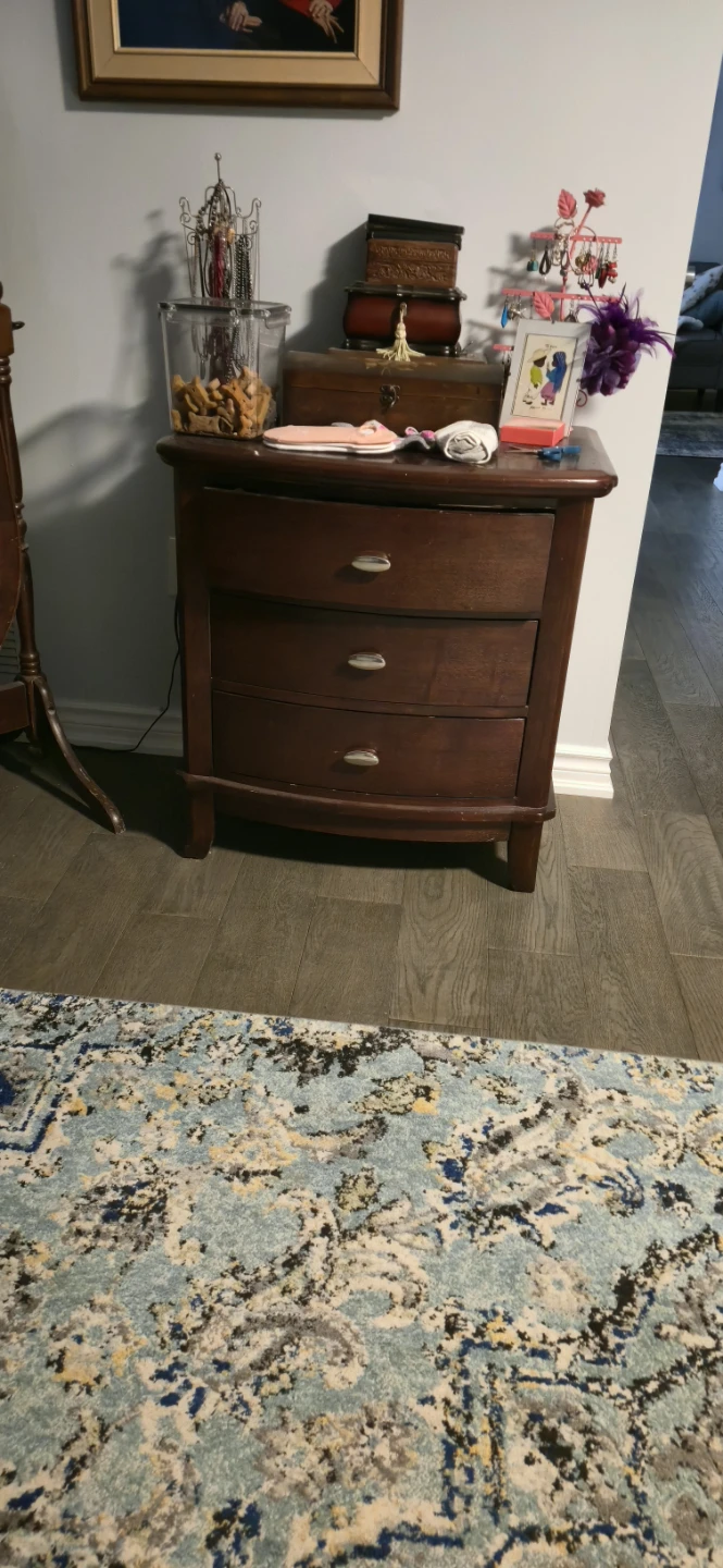 King size sleigh bedroom suit rosewood. $2500. or best offer - photo 5