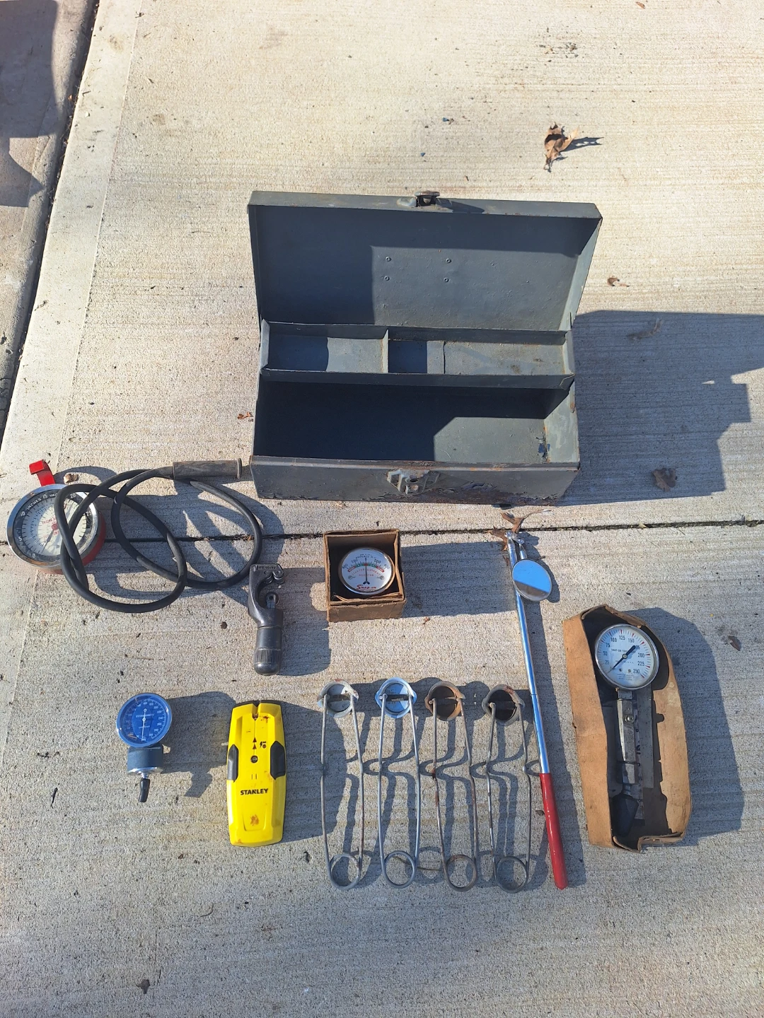 Assorted Automotive Gauges and Tools