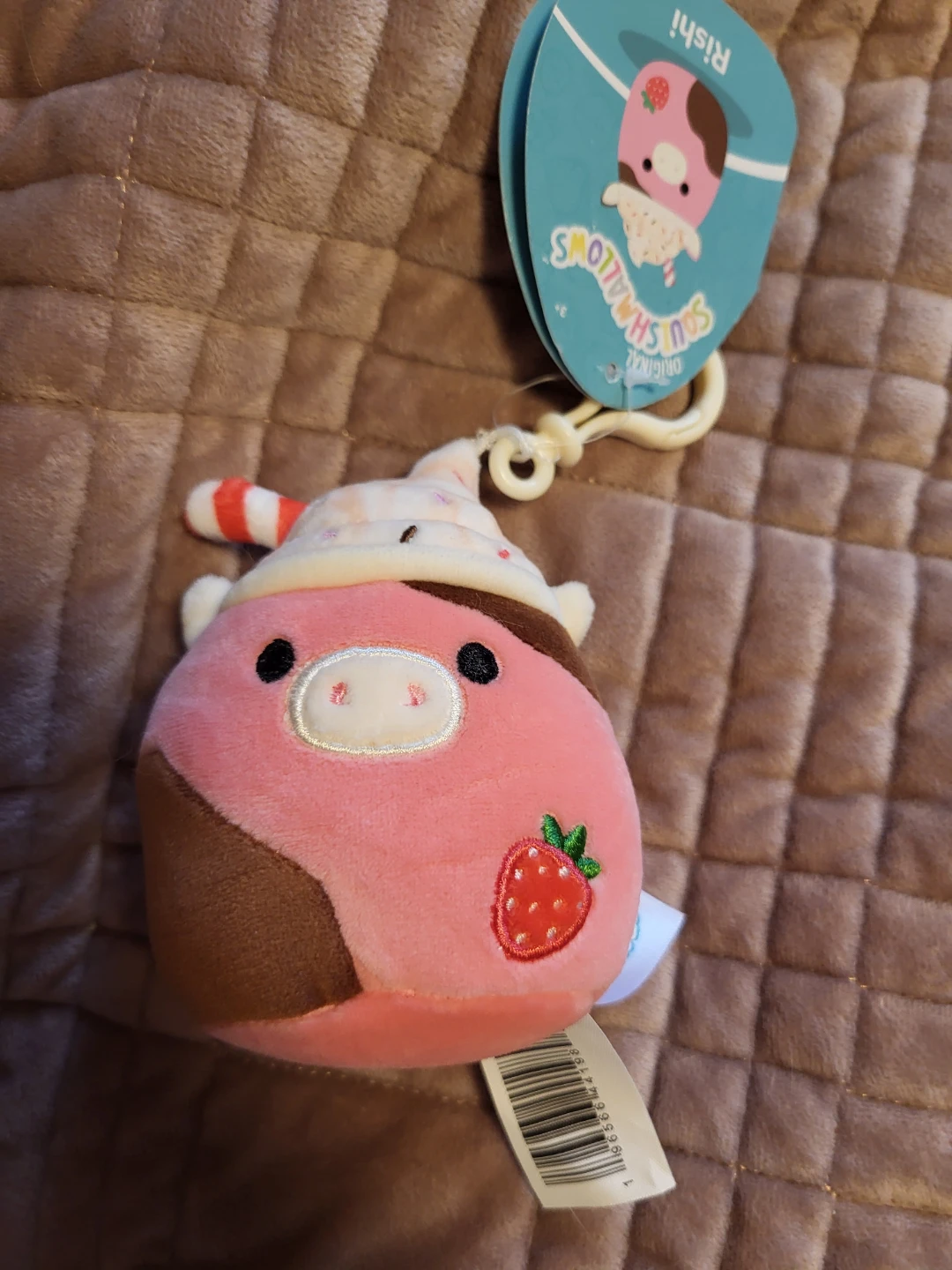 Squishmallows Rishi Strawberry Cow Clip