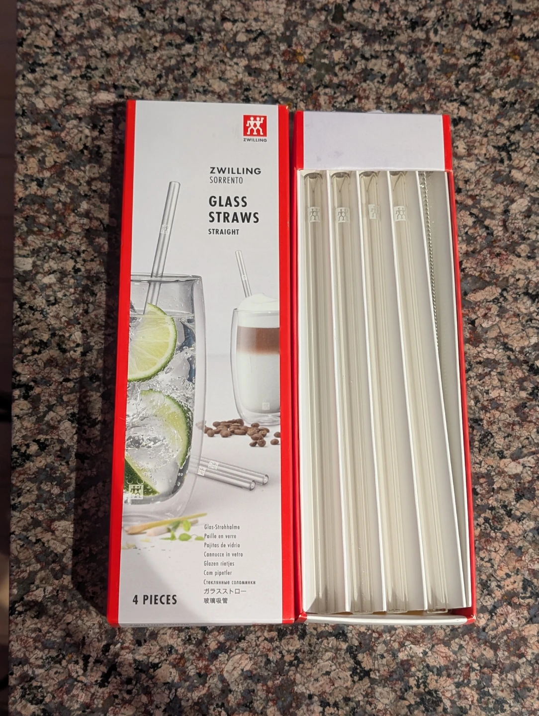 Zwilling Sorrento Glass Straws - 4 Pieces Straight - photo 3