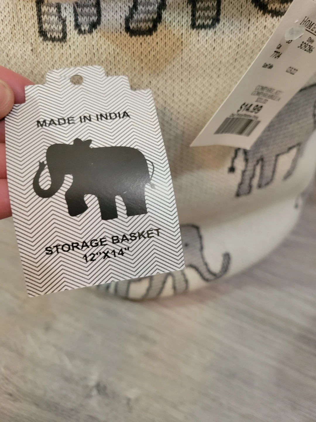 Homesense Elephant Storage Baskets (Set of 2) - photo 4