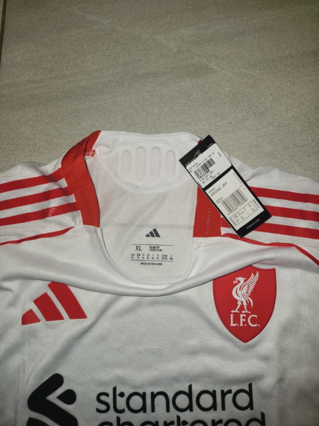 Liverpool FC Adidas Jersey XL White Red - photo 2