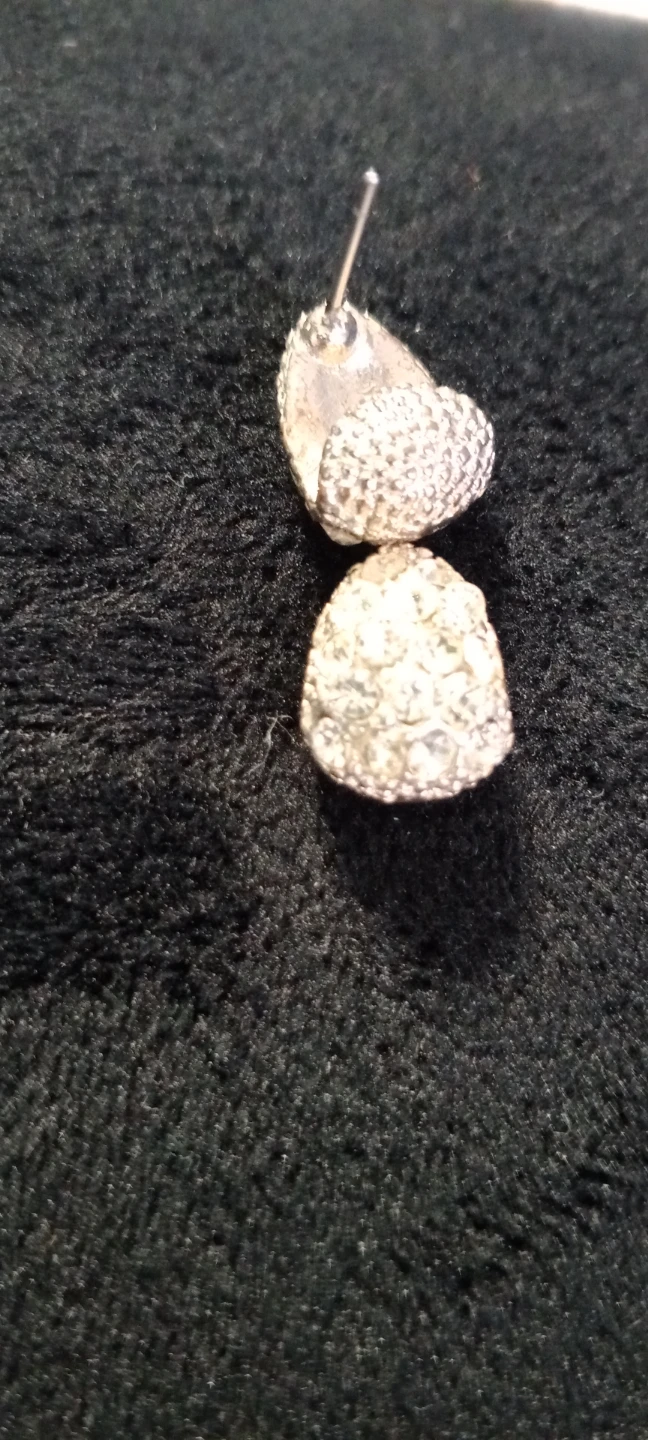 Silver Tone Dome Stud Earrings - photo 2