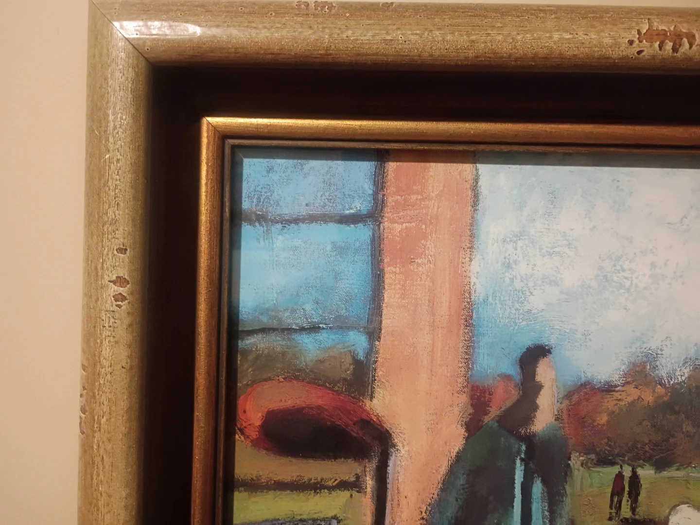 SIGNED PAINTING BY DIDIER LOURENCO TITLED " BOLSA CON PALOS" - photo 4