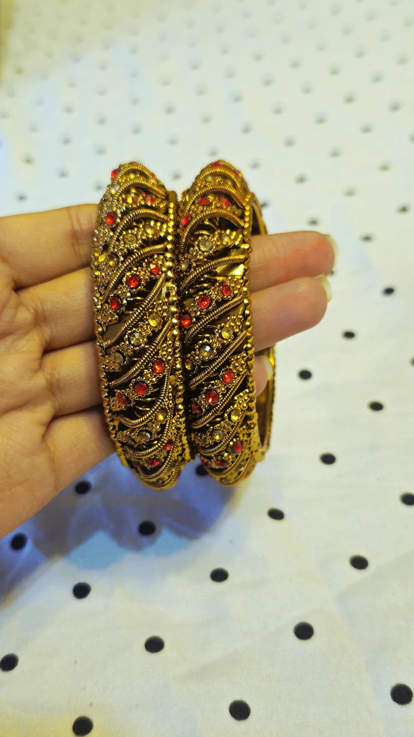Antique Bangles with Gemstones - photo 2
