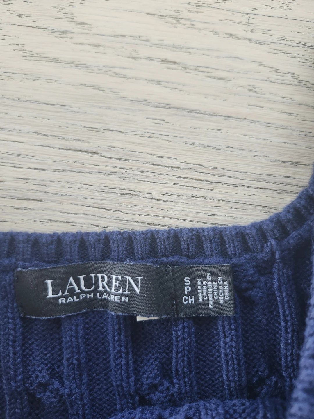 Lauren Ralph Lauren Navy Cable Knit Tank Top - Small - photo 2