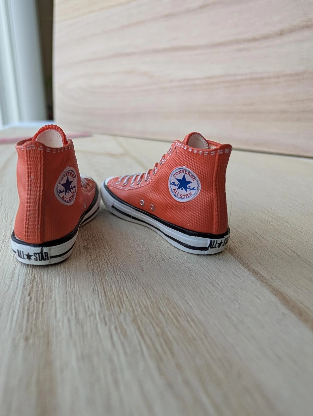 Toy Miniature Converse All Star High Top Shoes - Orange