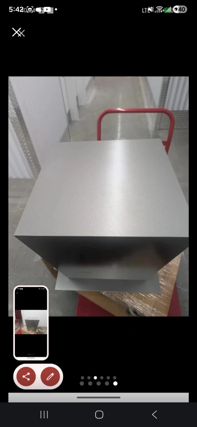 Modern Gray Pedestal Stand