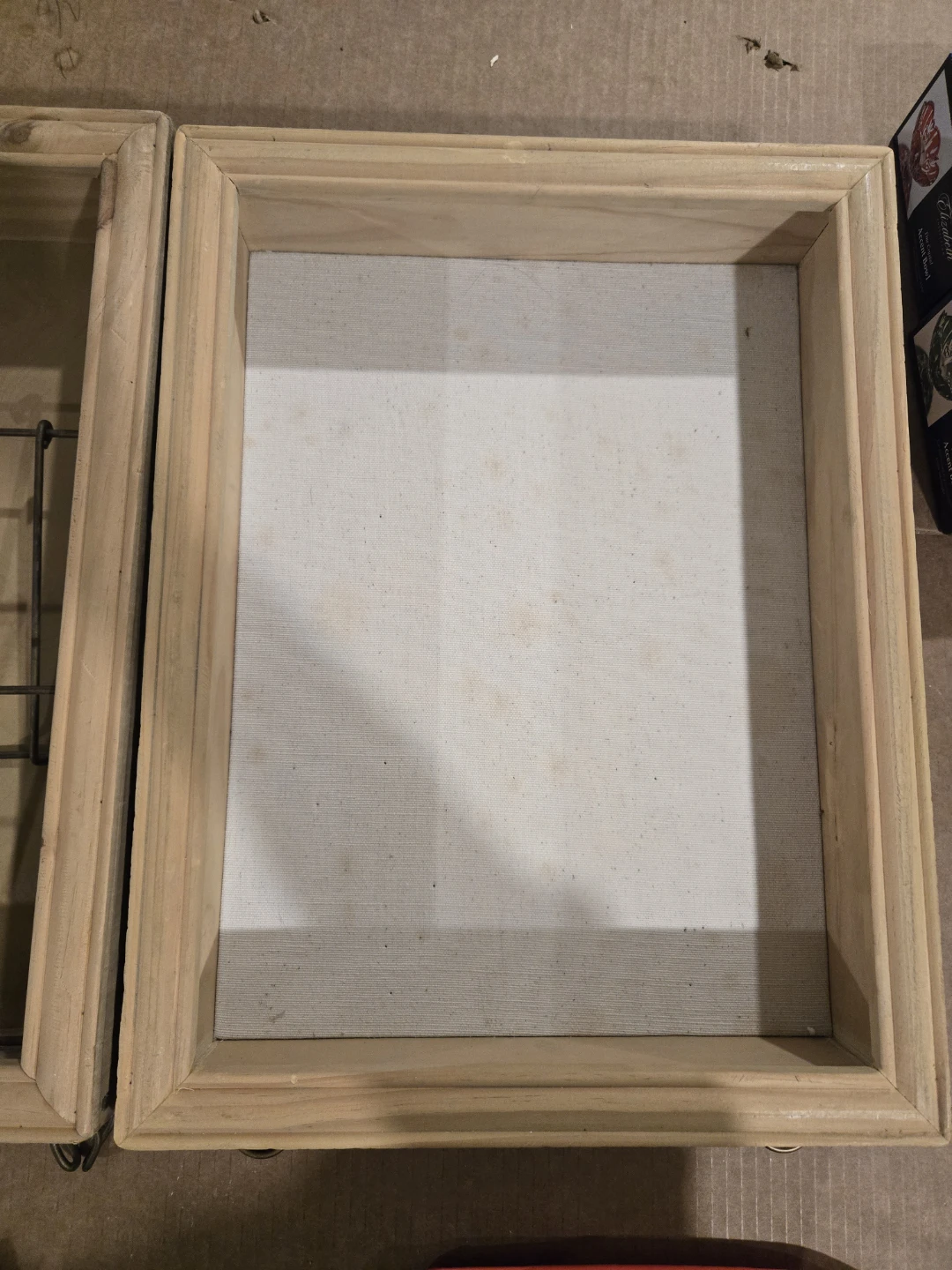 Wooden Pin Board with Canvas Back