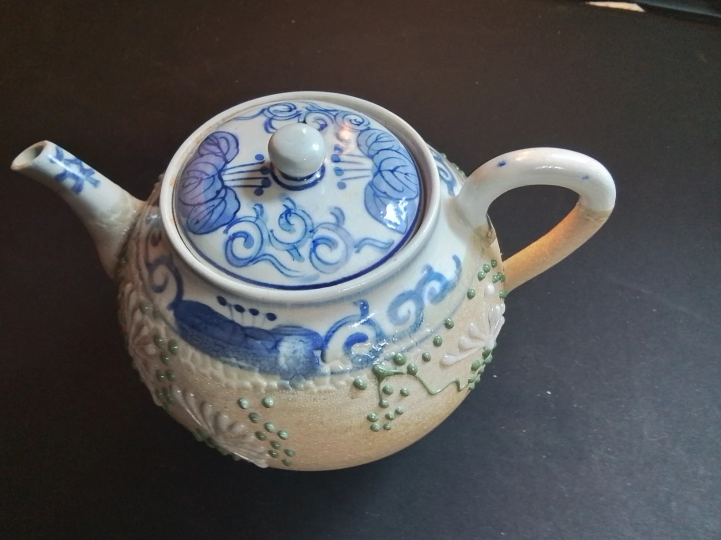 Antique Japanese Meiji Period Porcelain Teapot 6" - photo 2