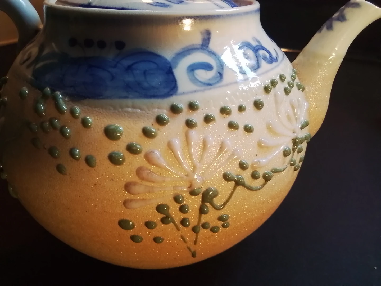 Antique Japanese Meiji Period Porcelain Teapot 6" - photo 3