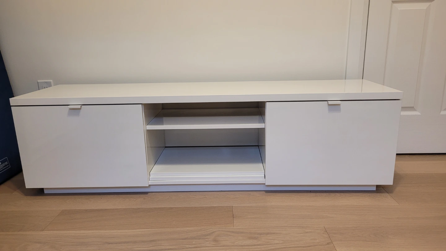 Ikea BYAS White Media Console TV Stand - photo 4