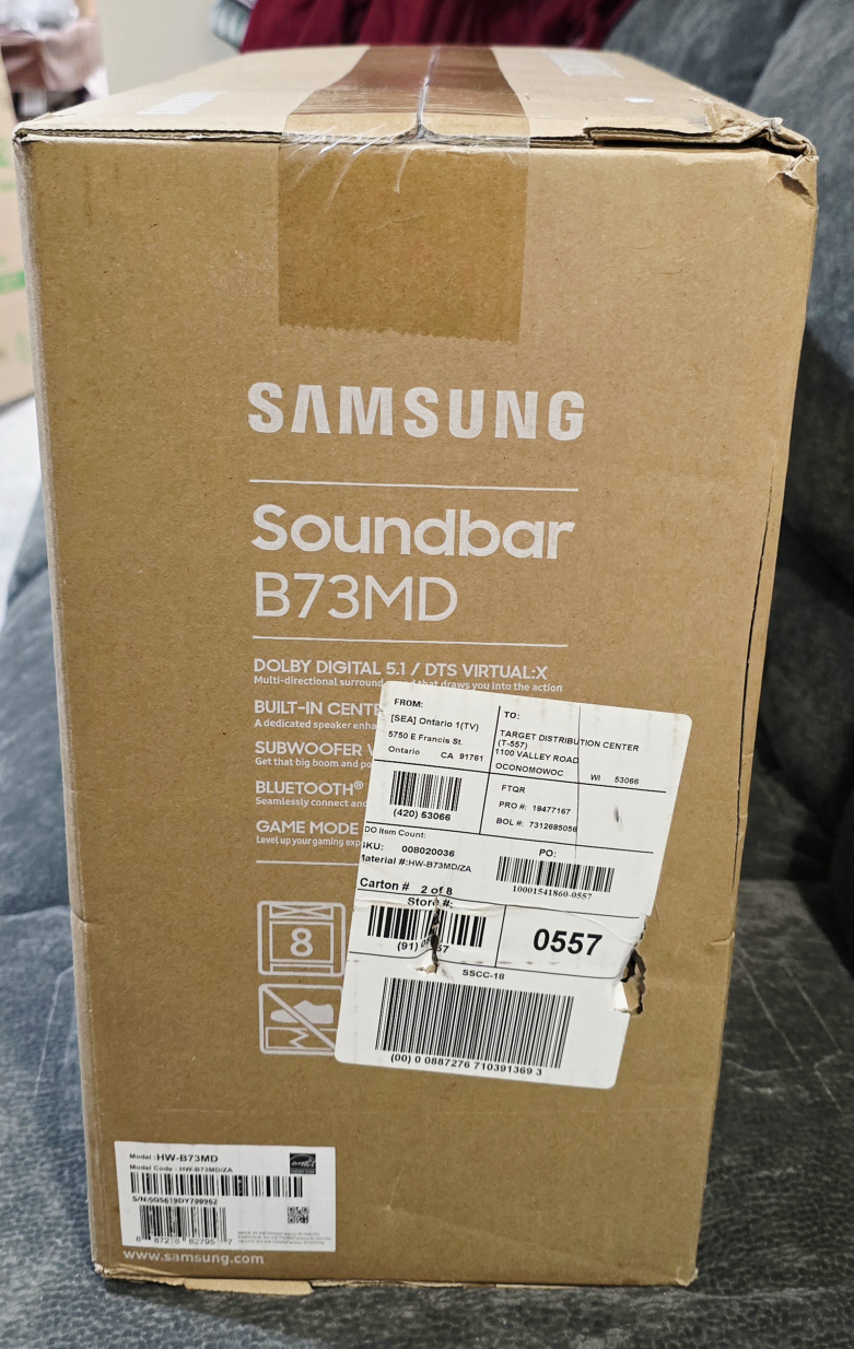 Samsung Soundbar B73MD with Subwoofer - NEW! - photo 5