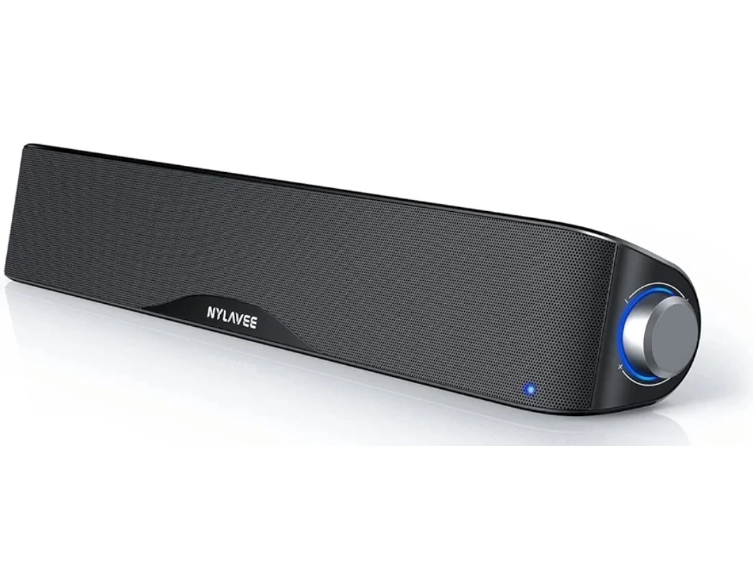 Nylavee USB Computer Speaker with Mic and Headphone Jack