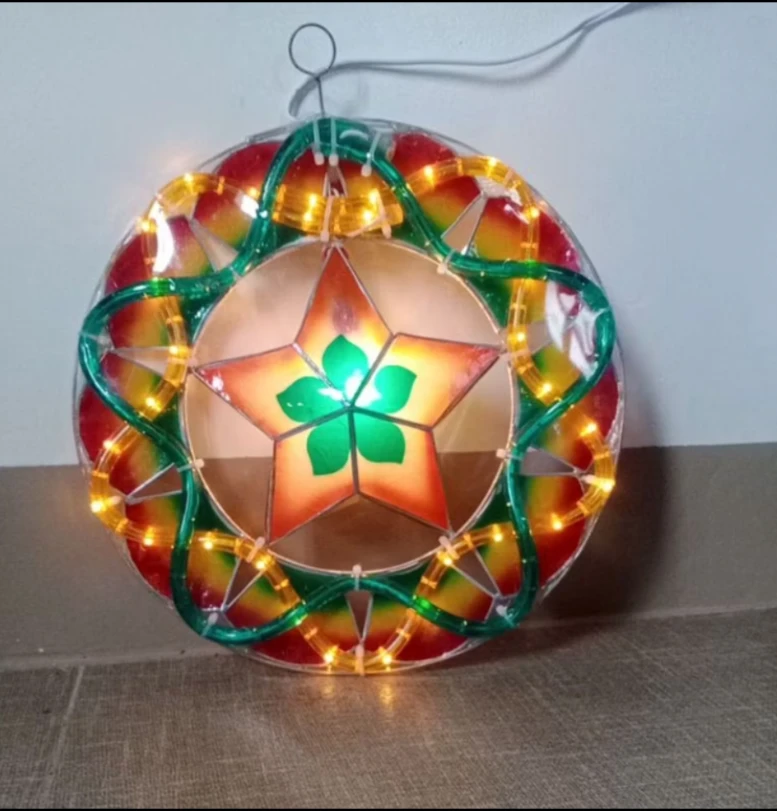 CAPIZ MINI PAROL (LANTERN) 12" in 110volt ALL LED FLEXI LIGHTS