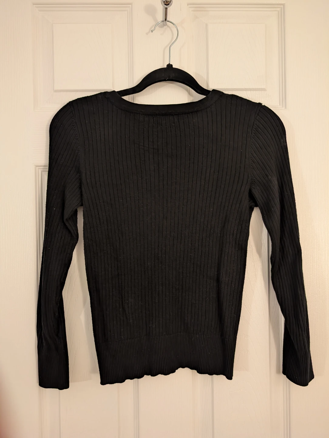 Black Button-Up Cardigan - photo 2