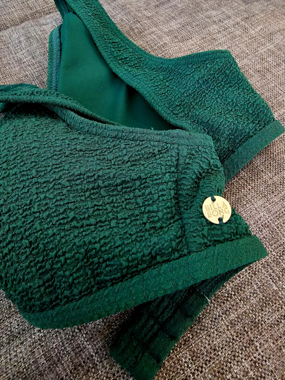 Billabong Green Textured Bikini Top - photo 3