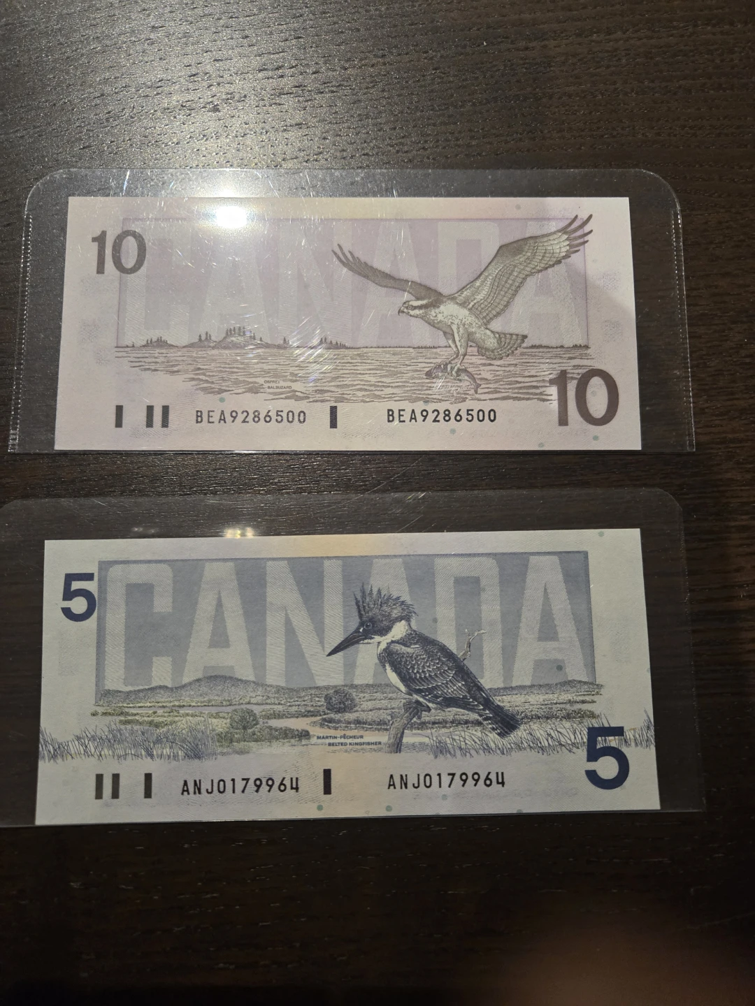 Brand new Canada 5 and 10 Dollar Bank Notes - photo 2