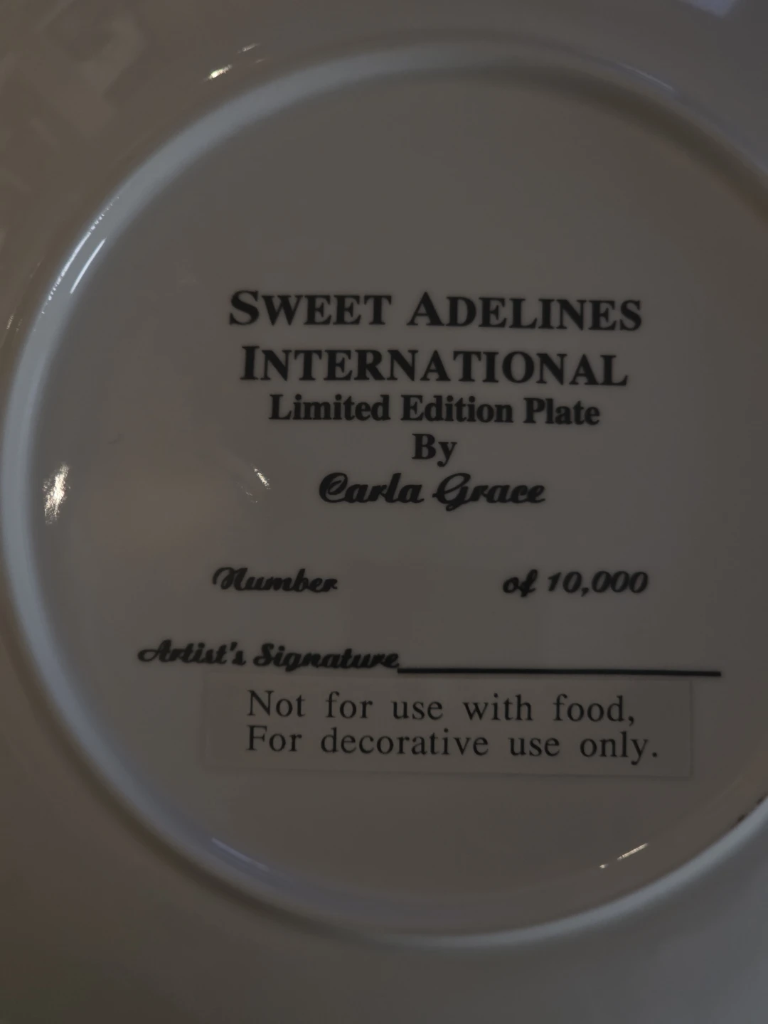 Sweet Adelines collectible plate with box - photo 2