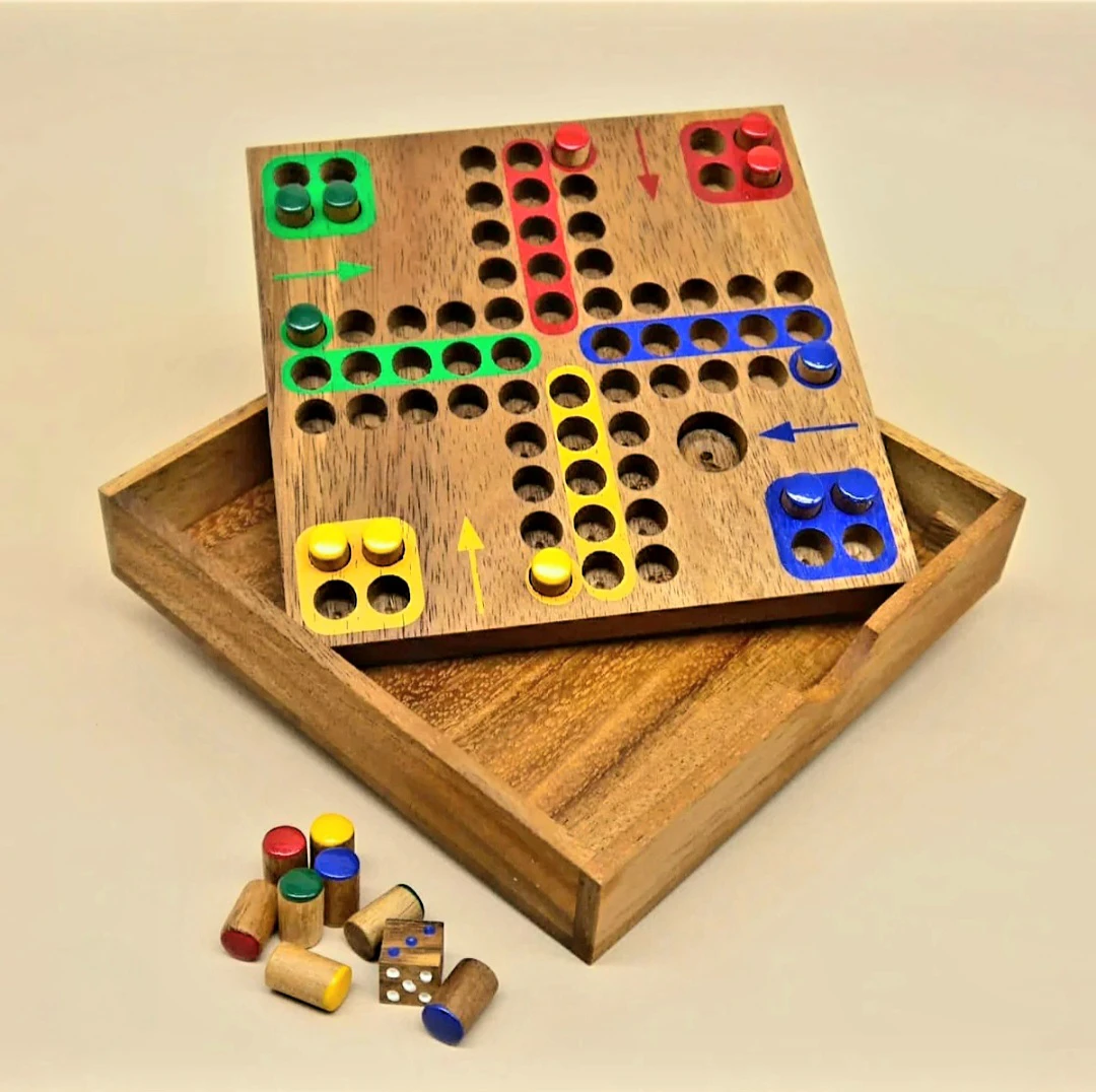 Ethical Thai Wooden Ludo Board Game - photo 2
