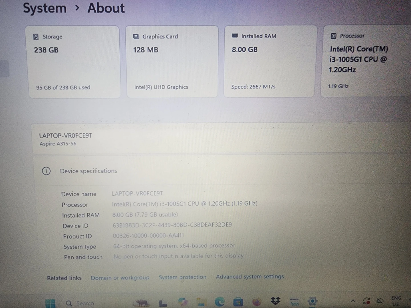 Acer Aspire Model 2020 - photo 3