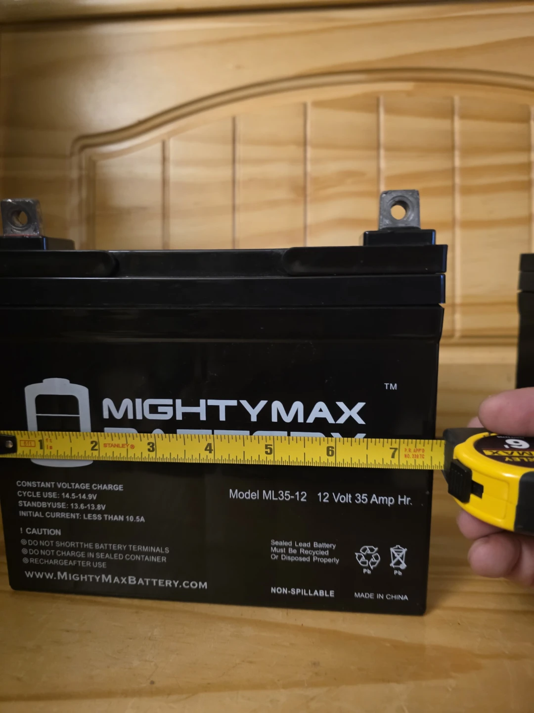 Mighty max battery  model 12volt - photo 4