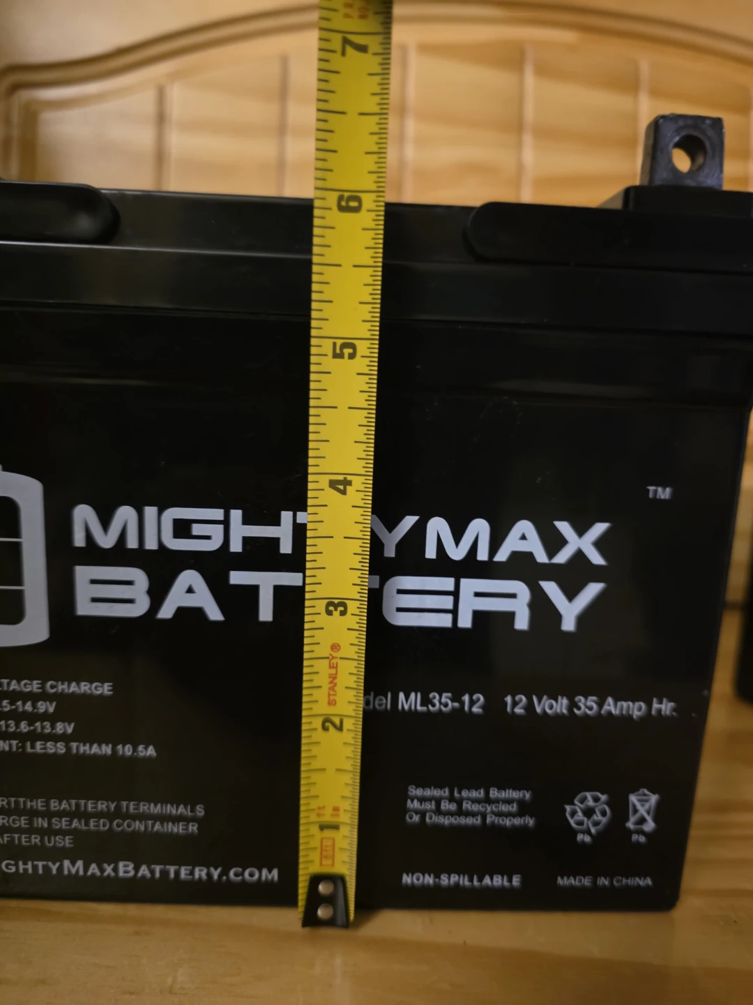 Mighty max battery  model 12volt - photo 5