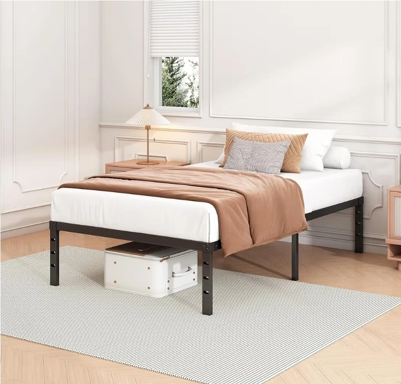 Twin Black Metal Bed Frame - photo 2