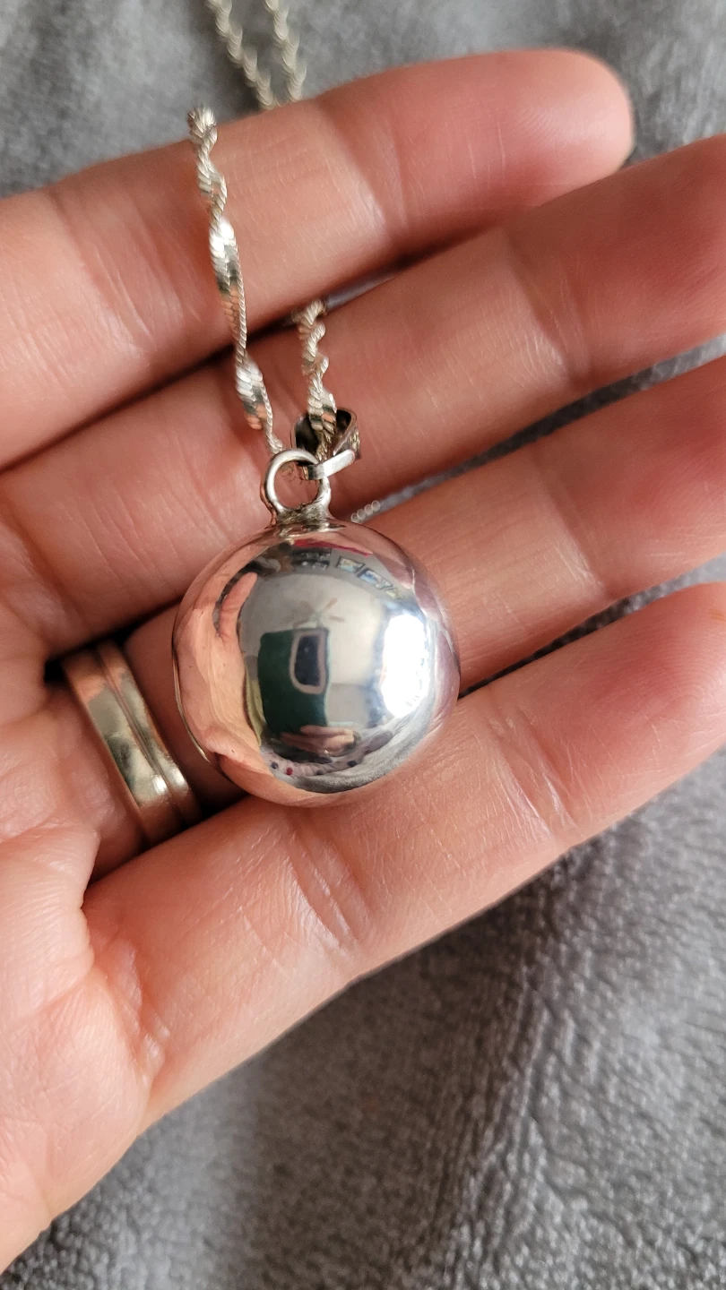 Sterling Silver Ball Pendant Necklace - photo 4
