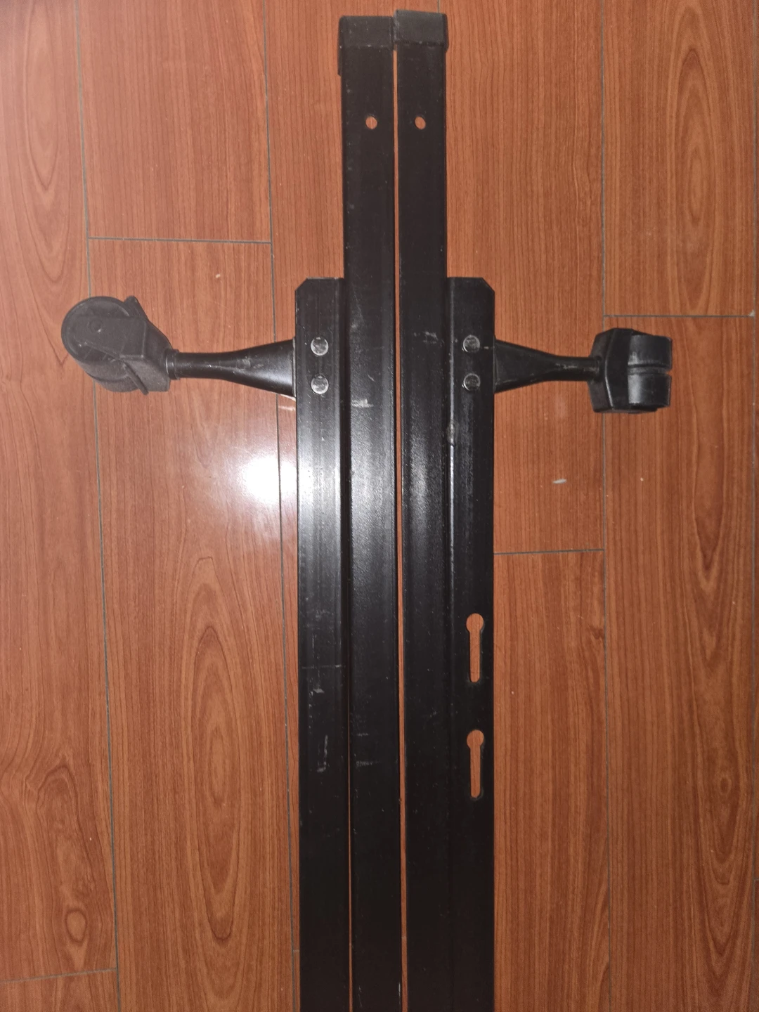 Black Metal Bed Frame Headboard Bracket Set - photo 2