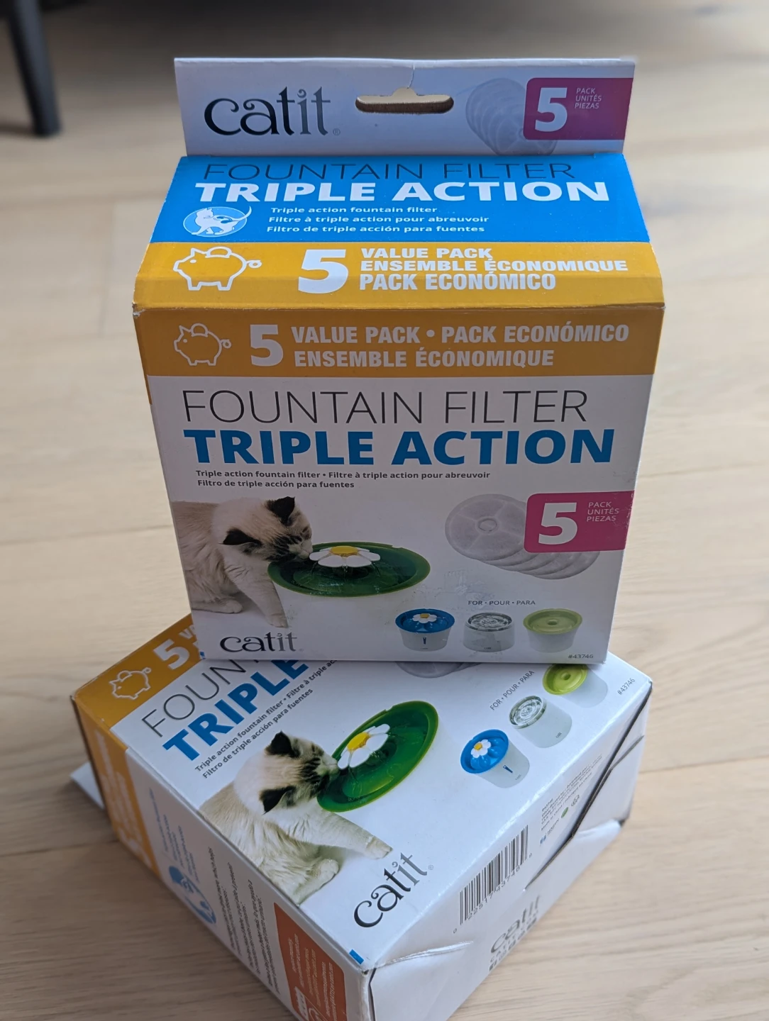 Catit Triple Action Fountain Filter 2 x 5 Pack