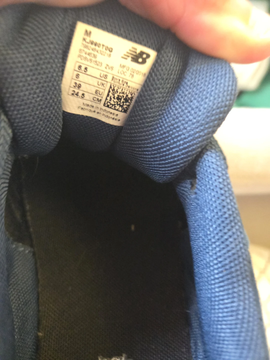 New Balance 990v4 Blue Suede Running Shoes - photo 3