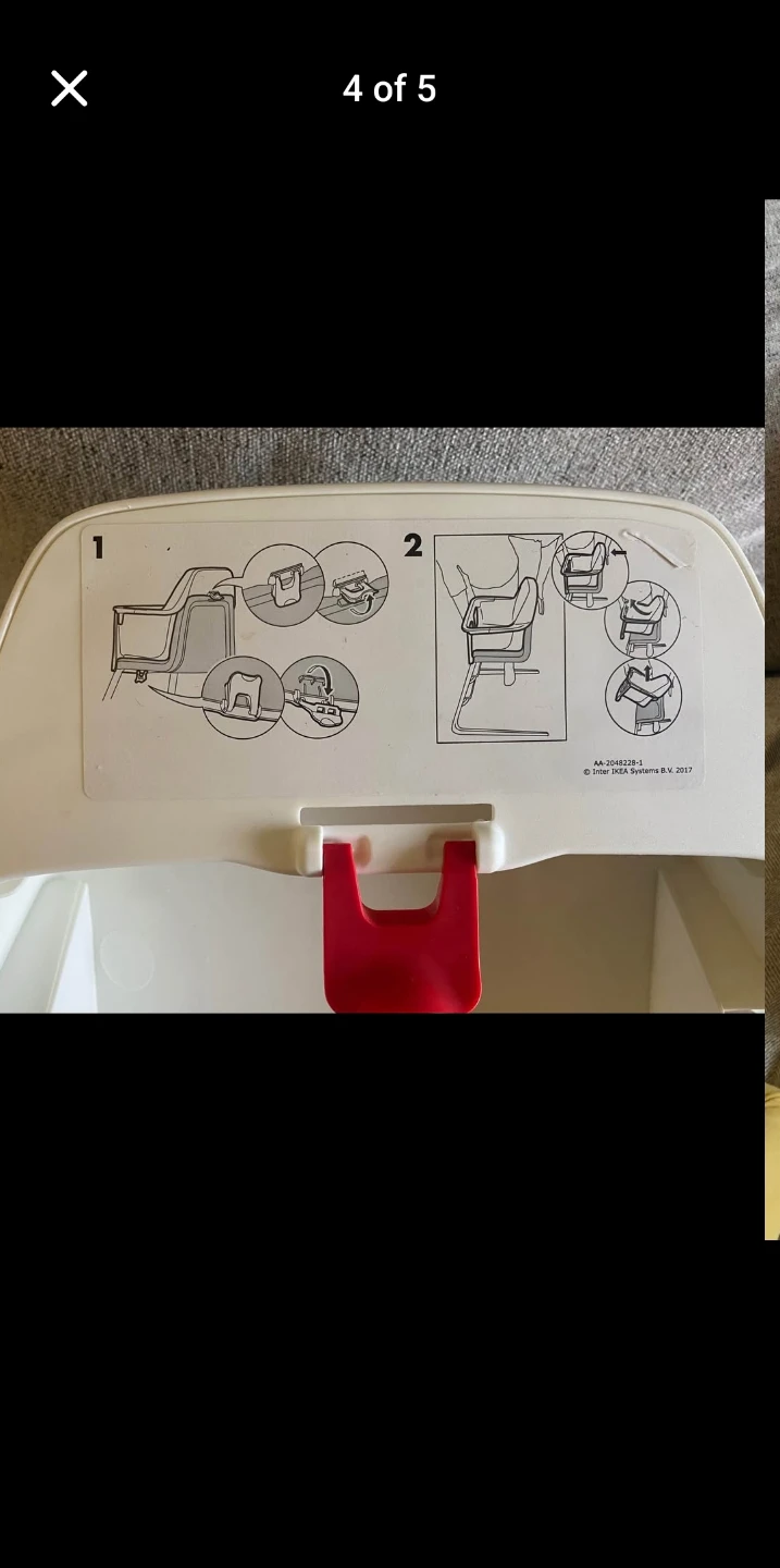 IKEA Langur Seat Insert with Tray (no chair) - photo 3