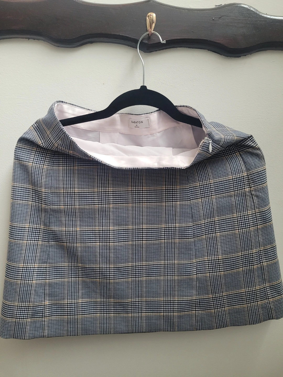 Babaton Plaid Mini Skirt Size 10